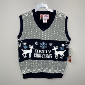 Ugly Christmas Sweater Vest Reindeer 